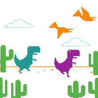 2 Player Dino Run