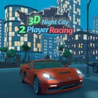 3D Night City: 2 Player Racing