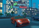 3D Night City: 2 Player Racing