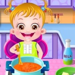 Baby Hazel in Kitchen