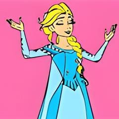 Colorear a Reina Elsa