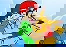 Colorea a Pikachu y Ash