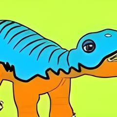 Colorear al Dinosaurio Bebé
