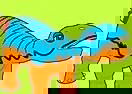 Colorear al Dinosaurio Bebé