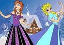 Elsa and Anna Coloring