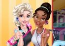 Elsa and Tiana: Workout Buddies
