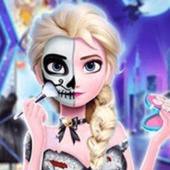 Elsa's Halloween Party Tattoo