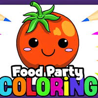 Food Party Coloring