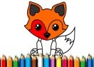 Fox Coloring Book