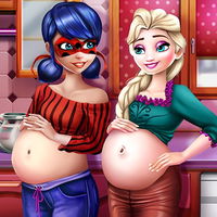 Ladybug and Elsa Pregnant BFFs