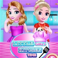 Little Girls Kitchen Time