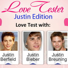 Love Tester Justin
