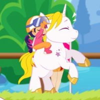 Pony Ride with Obstacles