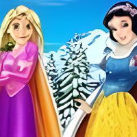 Rapunzel and Snow White Winter Dress Up