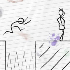 Stickman School Run