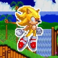 Super Sonic and Hyper Sonic in Sonic 1